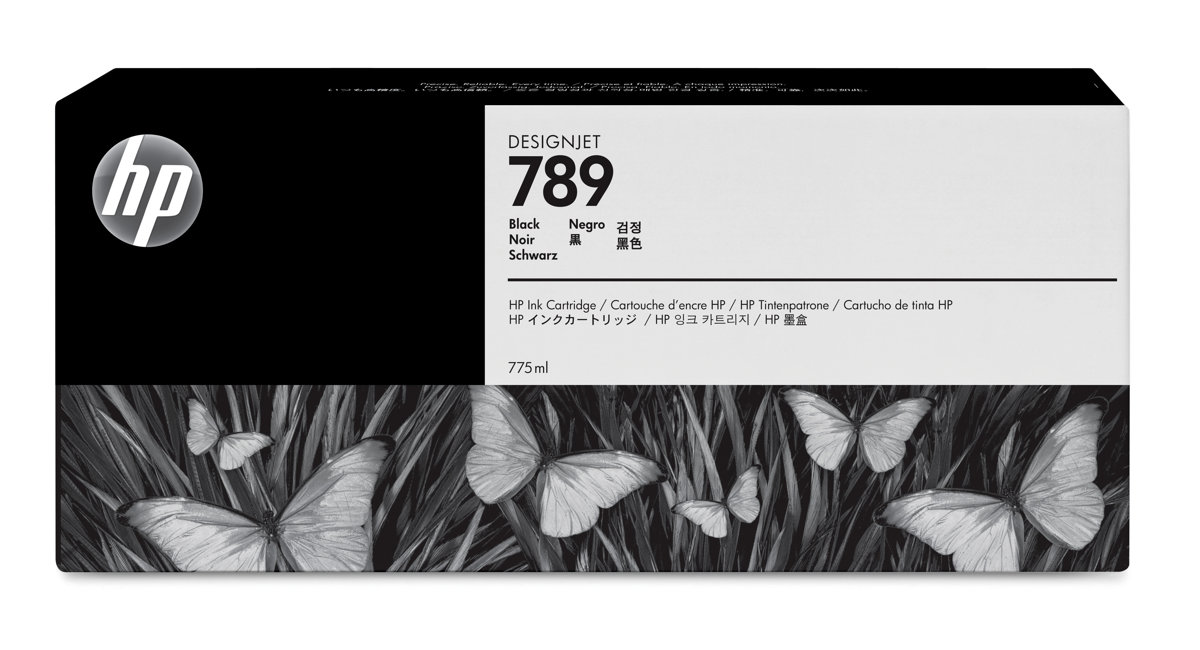 HP 789 775-ml Black Latex DesignJet Ink Cartridge (CH615A)