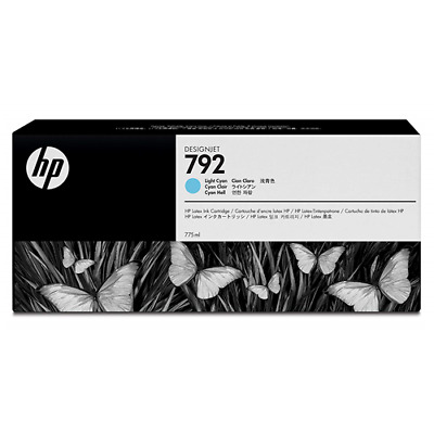 HP 792 775-ml Cyan Latex Designjet Ink Cartridge CN706A